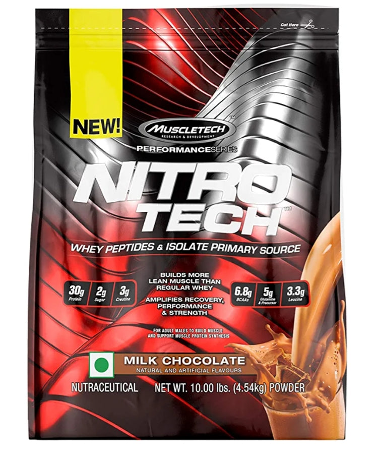 MuscleTech Nitrotech Performance Series 10lbs Milk Chocolate Whey Protein